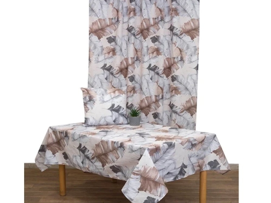 Τραπεζομάντηλο Αλίνα Grey Viopros 140X240 Πολυέστερ