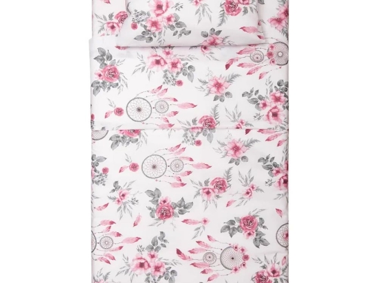Σεντόνια Παιδικά Λίλυ (Σετ 3τμχ) Pink Viopros Μονό 160x255cm 100% Βαμβάκι