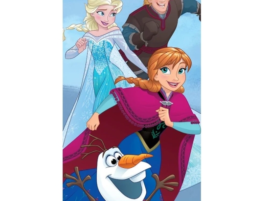 Πετσέτα Παιδική Βελουτέ Frozen 49 Multi Viopros Σώματος 70x140cm 100% Βαμβάκι