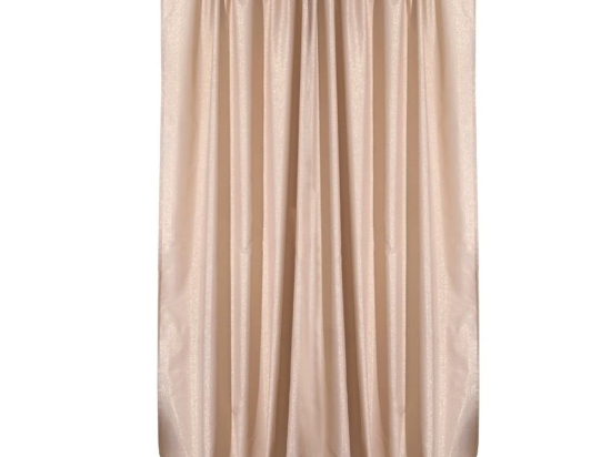 Κουρτίνα Με Τρέσα 4510 Gold Viopros 140X270cm Βαμβάκι-Πολυέστερ