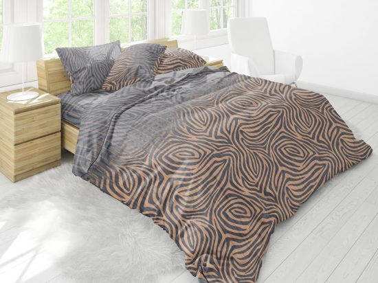 Πάπλωμα Premium 5007 (Σετ 2τμχ) Anthracite Anna Riska Μονό 160x240cm 100% Βαμβάκι