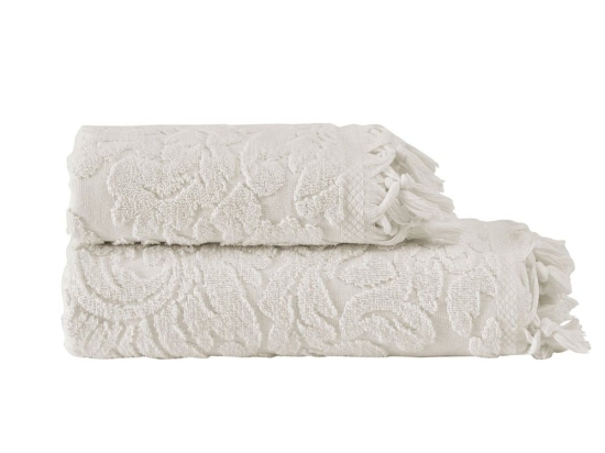 Πετσέτες Anabelle (Σετ 2τμχ) 1 Ivory Anna Riska Σετ Πετσέτες 70x140cm 100% Βαμβάκι
