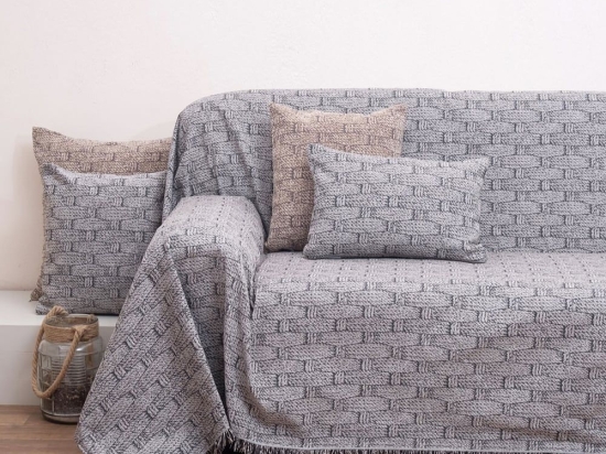Ριχτάρι 1444 Grey Anna Riska Διθέσιο 180x240cm Chenille