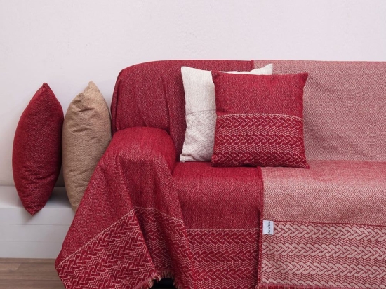 Ριχτάρι 1446 Red Anna Riska Πολυθρόνα 180x180cm Chenille
