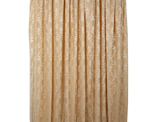 Κουρτίνα 1017 Με Τρέσα Ecru Viopros 280x270cm 280x270cm Πολυέστερ
