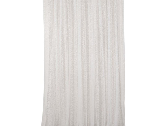 Κουρτίνα 1020 Με Τρέσα Ecru Viopros 140X270cm 140x270cm Πολυέστερ