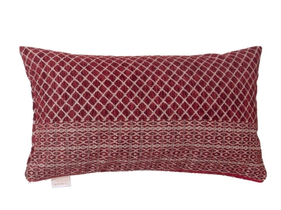 Μαξιλάρι Διακοσμητικό (Με Γέμιση) 2211 Bordo Viopros 32x52 32x52cm Chenille