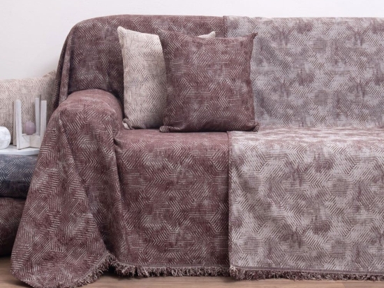 Ριχτάρι 2209 Brown Viopros Τετραθέσιο 180x320cm Chenille