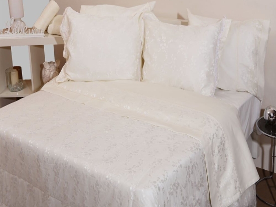 Σεντόνια 1017 (Σετ 4τμχ) Ecru Viopros Υπέρδιπλo 240x260cm 100% Βαμβάκι
