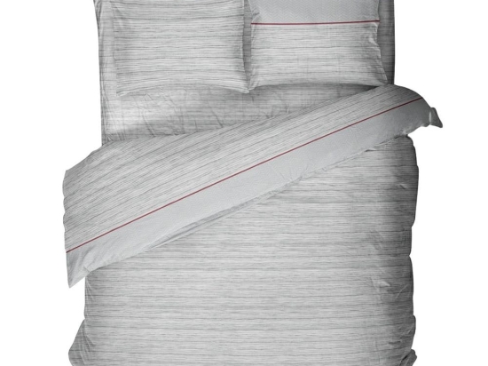 Σεντόνια 2544 Φανελλένια (Σετ 3τμχ) Grey Viopros Μονό 165x275cm 100% Βαμβάκι
