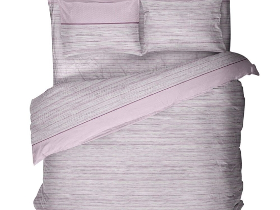 Σεντόνια 2544 Φανελλένια (Σετ 4τμχ) Pink Viopros Υπέρδιπλο 225x275cm 100% Βαμβάκι