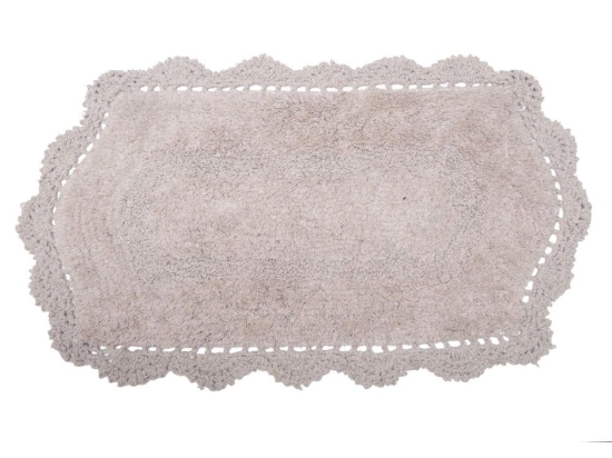 Ταπέτο Μπάνιου Τάνια Ecru Viopros 45x75cm 45x75cm 100% Βαμβάκι