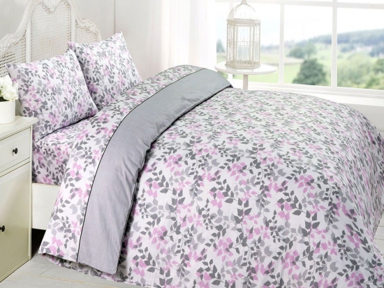 Πάπλωμα Premium 5008 (Σετ 3τμχ) Grey Anna Riska Υπέρδιπλo 220x240cm 100% Βαμβάκι