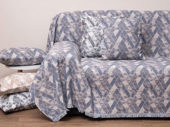 Ριχτάρι 1571 Denim Anna Riska Τριθέσιο 180x280cm 100% Βαμβάκι