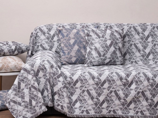 Ριχτάρι 1571 Anthracite Anna Riska Διθέσιο 180x240cm 100% Βαμβάκι