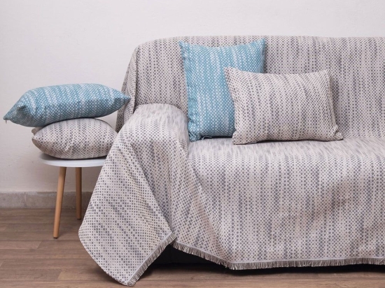 Ριχτάρι 1570 Linen Anna Riska Πολυθρόνα 180x180cm 100% Βαμβάκι