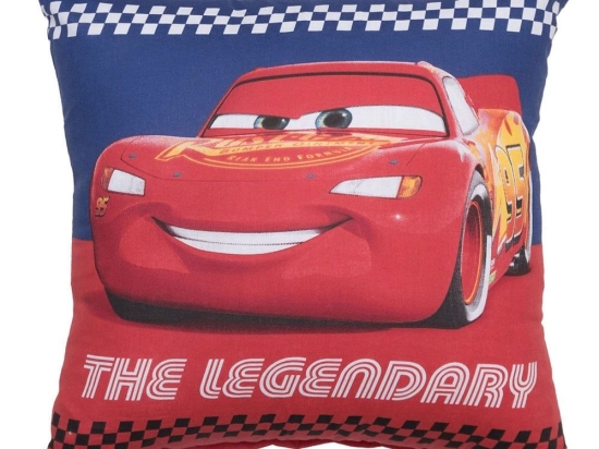 Μαξιλάρι Διακοσμητικό (Με Γέμιση) Παιδικό Cars 29 Blue Viopros 40Χ40 100% Βαμβάκι