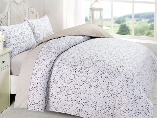 Πάπλωμα Νίνα (Σετ 2τμχ) Beige Viopros Μονό 100% Βαμβάκι