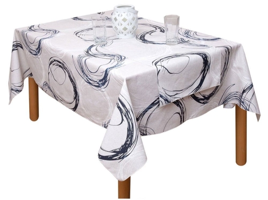 Runner Αλέκιαστο Τάνια Blue Viopros 40x160 Βαμβάκι-Πολυέστερ