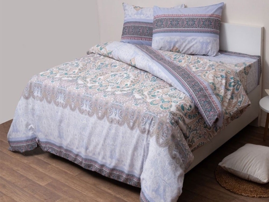 Πάπλωμα Τζάσμιν (Σετ 3τμχ) Multi Viopros Υπέρδιπλo 220x240cm 100% Βαμβάκι