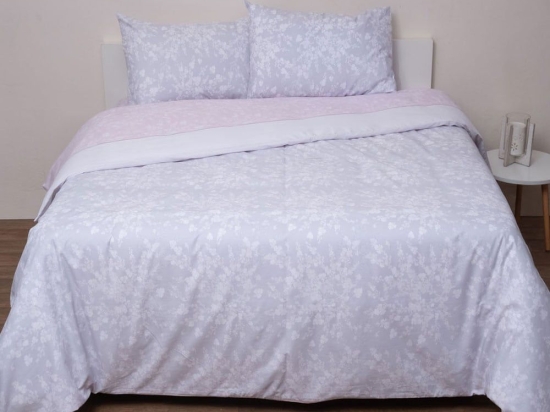 Παπλωματοθήκη Αλίκη (Σετ 3τμχ) Pink Viopros Υπέρδιπλo 220x240cm 100% Βαμβάκι