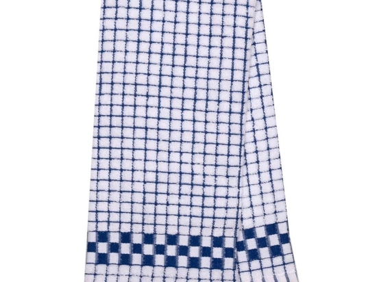 Ποτηρόπανο Κάρολ Blue Viopros 45x75cm 100% Βαμβάκι