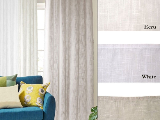 Κουρτίνα 5814 Grey Viopros 140X270cm Πολυέστερ