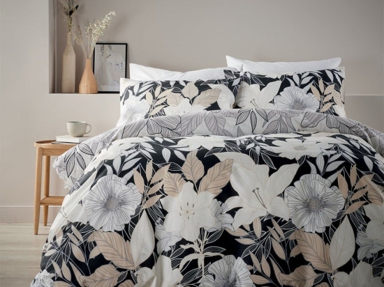 Σεντόνια 832 (Σετ 4τμχ) Black-Grey Viopros Υπέρδιπλο 240x270cm Βαμβάκι-Πολυέστερ