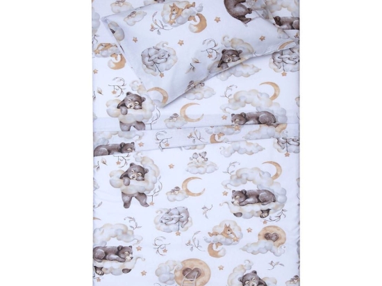 Κουβερλί Βρεφικό Ντριμ White Viopros 120x160cm 100% Βαμβάκι