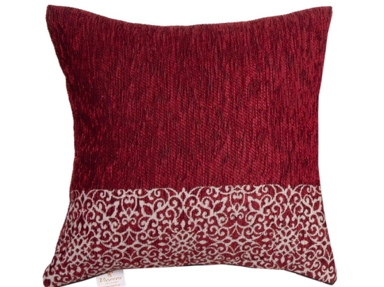Μαξιλάρι Διακοσμητικό (Με Γέμιση) 2212 Bordo Viopros 42Χ42 Chenille