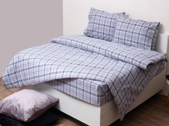 Σεντόνια 2548 Φανελένια Με Λάστιχο (Σετ 3τμχ) Grey Viopros Μονό 100x225 100% Βαμβακερή Φανέλα