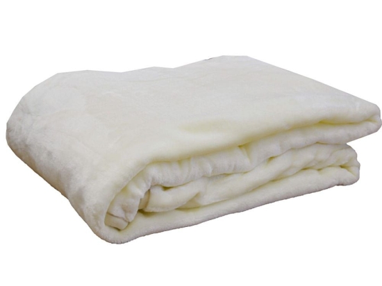 Κουβέρτα Βελουτέ 1 Ivory Anna Riska Ημίδιπλο 160x220cm Πολυέστερ