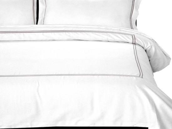 Σεντόνια Satin Embroidered Classico 5 (Σετ 4τμχ) White Anna Riska King Size 270x270cm 100% Βαμβακοσατέν