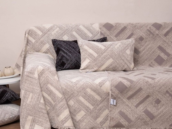 Ριχτάρι 1448 Beige Anna Riska Τετραθέσιο 180x320cm Chenille