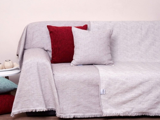 Ριχτάρι 1449 Grey Anna Riska Τριθέσιο 180x280cm Chenille