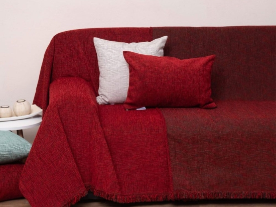 Ριχτάρι 1449 Red Anna Riska Τετραθέσιο 180x320cm Chenille