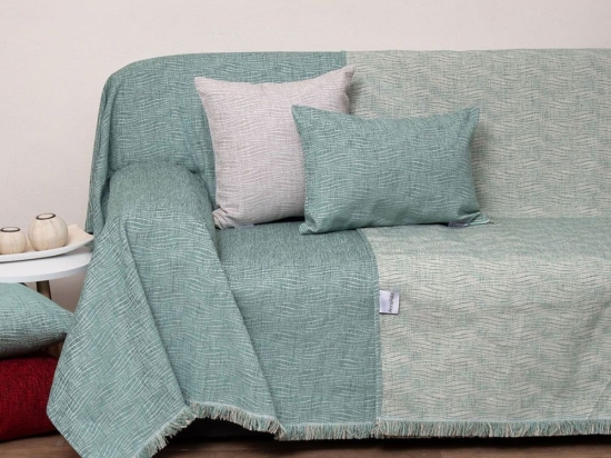 Ριχτάρι 1449 Lake Blue Anna Riska Τετραθέσιο 180x320cm Chenille
