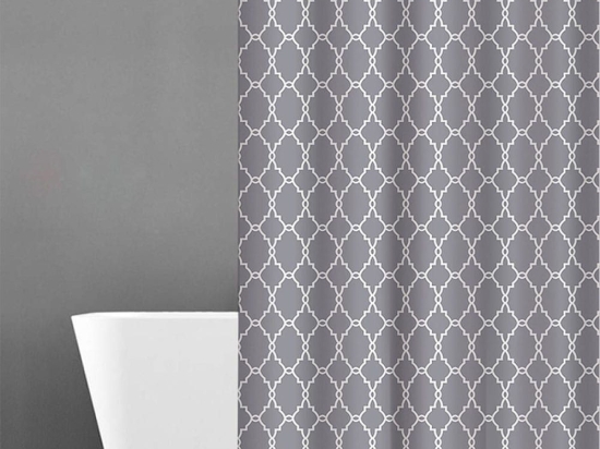 Κουρτίνα Μπάνιου 510 Grey Anna Riska 240Πx180Υ 240x180cm Πολυέστερ