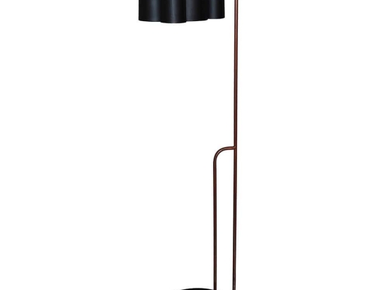 Φωτιστικό Δαπέδου HL-3566-1F 77-3995 Brody Black & Old Copper  Homelighting Μέταλλο