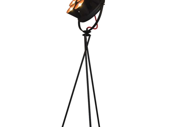Φωτιστικό Δαπέδου HL-3578-7F 77-4001 Brandon Black & Mat Copper  Homelighting Μέταλλο