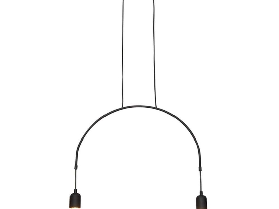 Φωτιστικό Οροφής Κρεμαστό HL-3528-2 77-3824 Everdina Black  Homelighting Μέταλλο