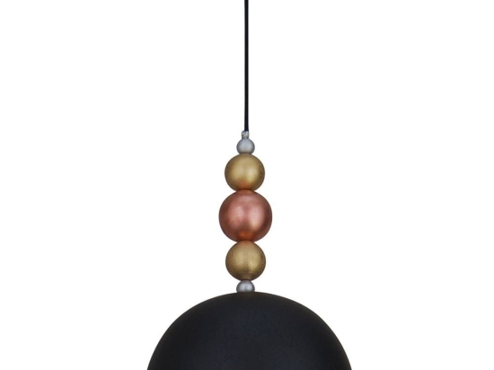 Φωτιστικό Οροφής Κρεμαστό HL-044RS-1P 77-2741 Mona Black  Homelighting Μέταλλο,Ξύλο