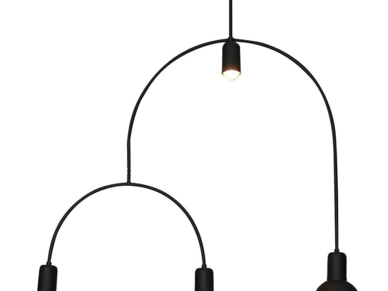 Φωτιστικό Οροφής Κρεμαστό HL-3523-4 77-3785 Christopher Black  Homelighting Μέταλλο