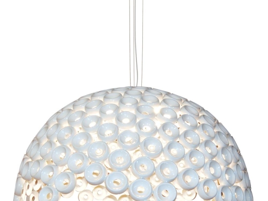 Φωτιστικό Οροφής Κρεμαστό HL-3590-5XL 77-4323 Darina White Φ160 Homelighting Μέταλλο