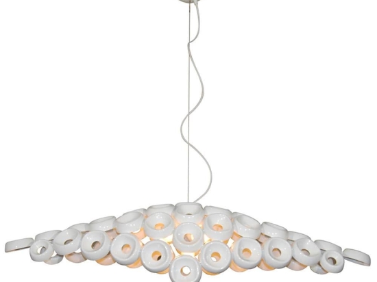 Φωτιστικό Οροφής Κρεμαστό HL-3590-L6 77-4368 Darina White Homelighting Μέταλλο