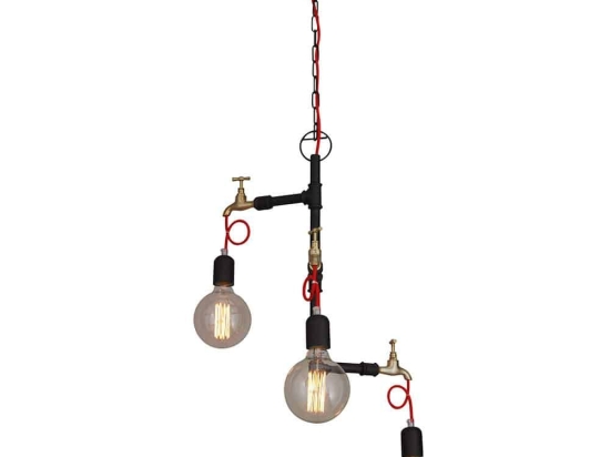 Φωτιστικό Οροφής Κρεμαστό HL-082T-3 77-2790 Hikari Brown Rusty  Homelighting Μέταλλο