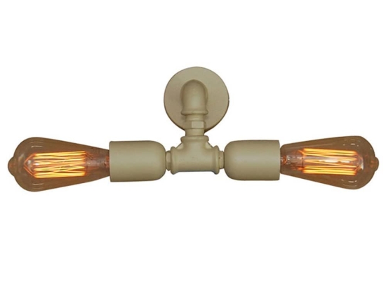 Φωτιστικό Τοίχου - Απλίκα HL-105-2W 77-2818 Momus Beige  Homelighting Μέταλλο