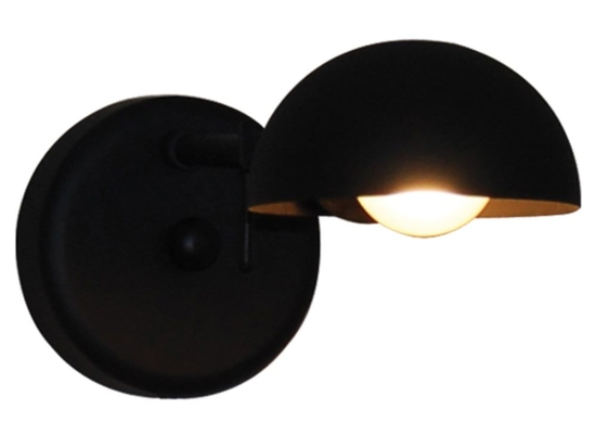 Φωτιστικό Τοίχου - Απλίκα HL-3531-1 S 77-3958 Alison Black  Homelighting Μέταλλο