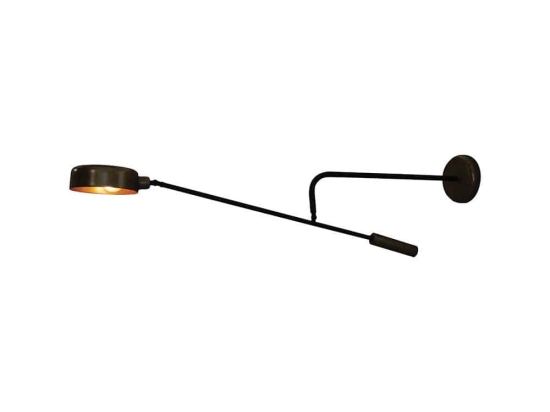 Φωτιστικό Τοίχου - Απλίκα HL-3538-1 M 77-3892 Wade Old Copper & Black Homelighting Μέταλλο
