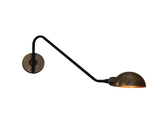 Φωτιστικό Τοίχου - Απλίκα HL-3548-1 S 77-3943 Mason Old Copper & Black  Homelighting Μέταλλο